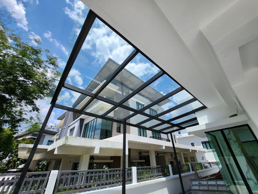 Bright Series Laminated Glass Canopy Malaysia