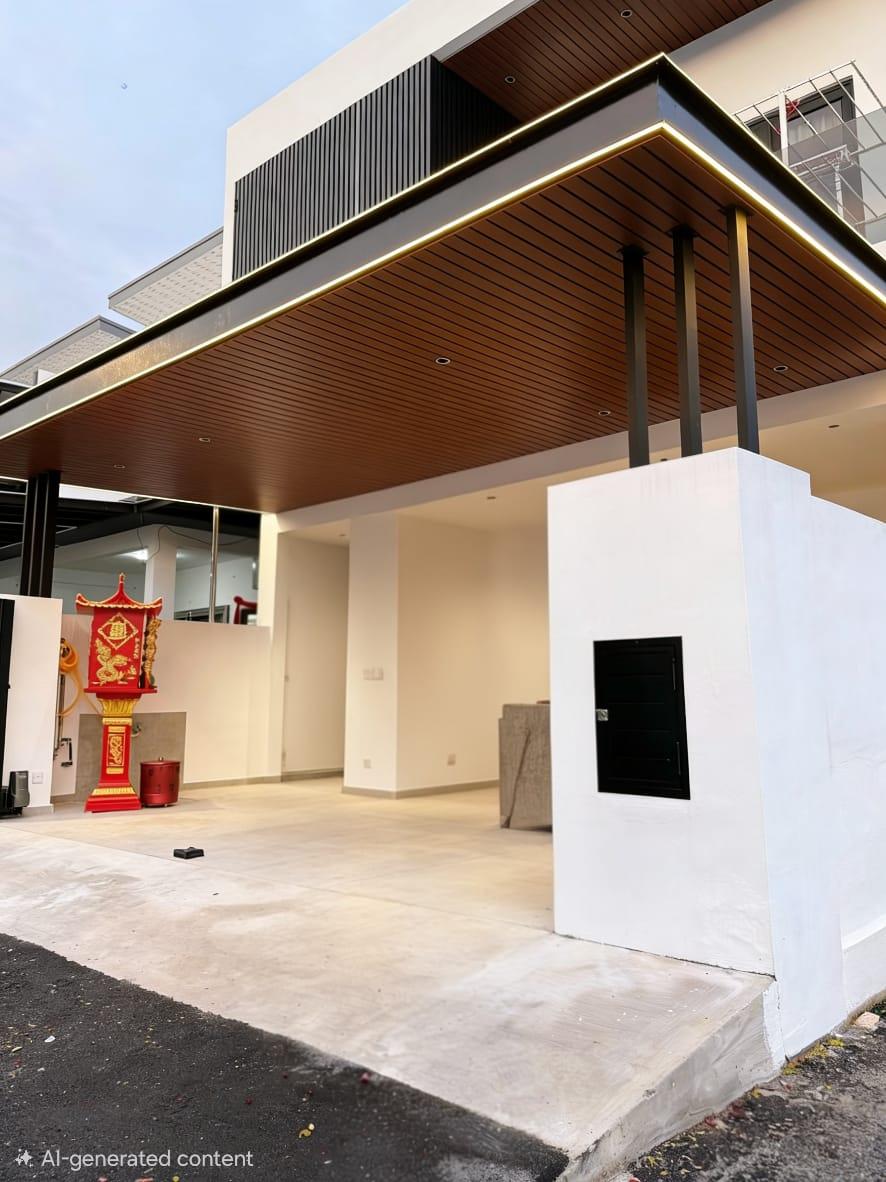 Premium Series Aluminium Awning Malaysia - Hidden Drainage System
